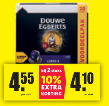 Douwe Egberts   koffiecups folder aanbieding bij  Nettorama - details