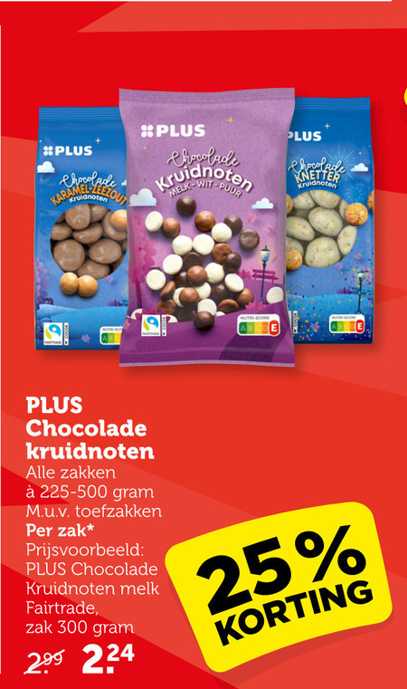 Plus Huismerk   chocolade kruidnoten folder aanbieding bij  Coop - details