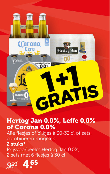 Leffe   alcoholvrij bier folder aanbieding bij  Coop - details