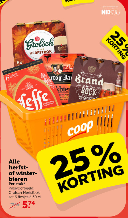 Brand   bokbier folder aanbieding bij  Coop - details