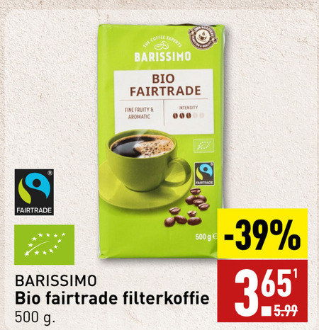 Barissimo   koffie folder aanbieding bij  Aldi - details