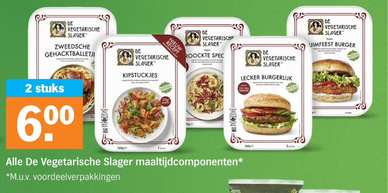 De vegetarische Slager   vegetarisch folder aanbieding bij  Albert Heijn - details