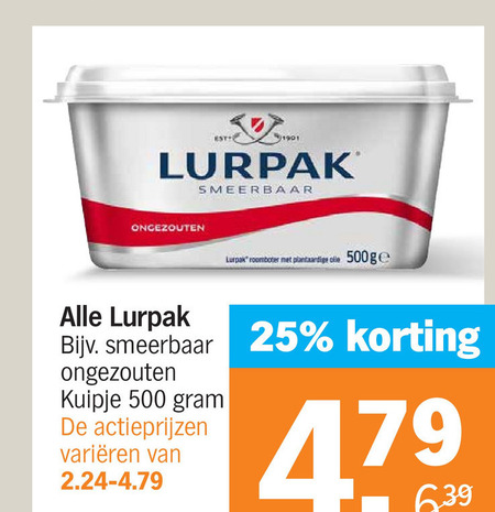 lurpak   roomboter folder aanbieding bij  Albert Heijn - details