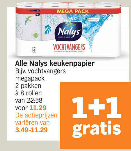 Nalys   keukenpapier folder aanbieding bij  Albert Heijn - details