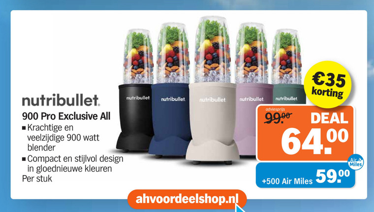 Nutribullit   blender folder aanbieding bij  Albert Heijn - details