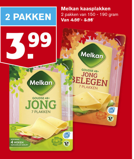 Melkan   kaasplakken folder aanbieding bij  Hoogvliet - details