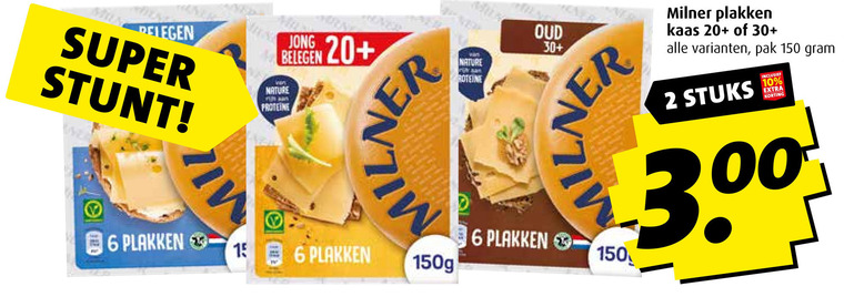 Milner   kaasplakken folder aanbieding bij  Boni - details