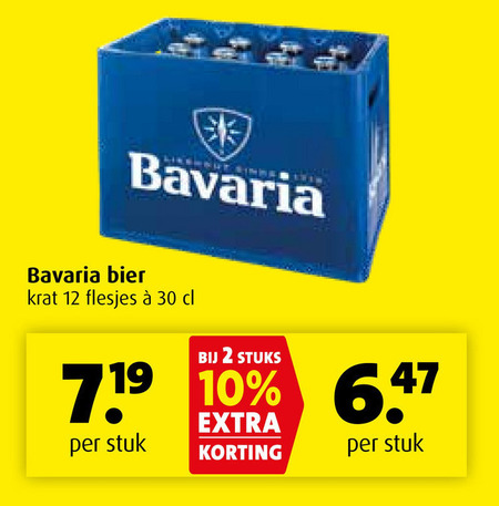 Bavaria   krat bier folder aanbieding bij  Boni - details