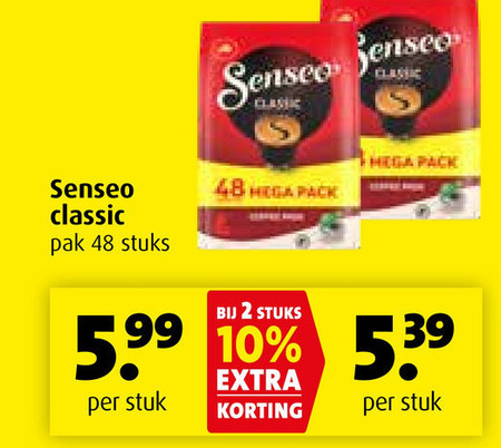 Douwe Egberts Senseo   koffiepad folder aanbieding bij  Boni - details