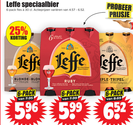 Leffe   speciaalbier folder aanbieding bij  Dirk - details