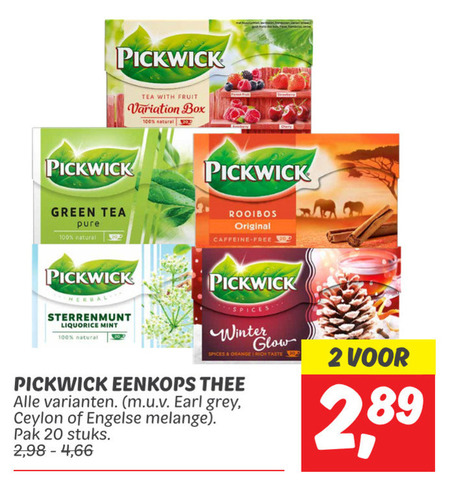 Pickwick   thee folder aanbieding bij  Dekamarkt - details