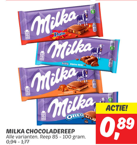 Milka   chocolade folder aanbieding bij  Dekamarkt - details