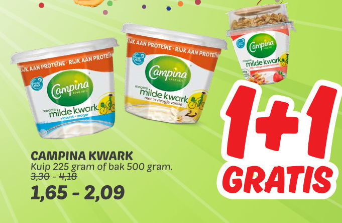 Campina   kwark folder aanbieding bij  Dekamarkt - details