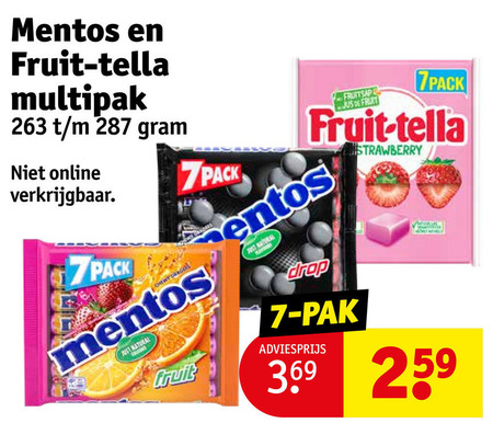 Fruit-Tella   snoep folder aanbieding bij  Kruidvat - details