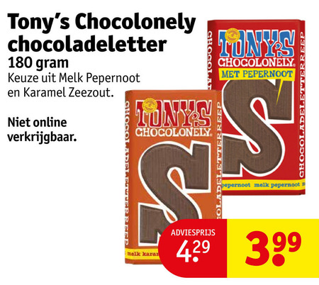 Tony Chocolony   chocoladeletter folder aanbieding bij  Kruidvat - details