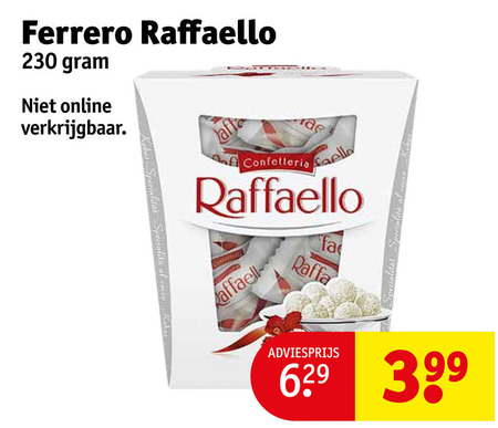 Rafaello   chocolade folder aanbieding bij  Kruidvat - details