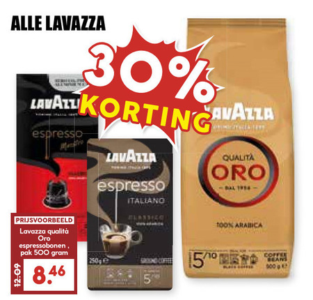 Lavazza   koffiecups, koffiebonen folder aanbieding bij  MCD Supermarkt Basis - details