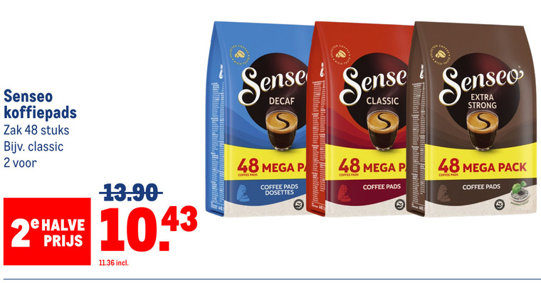 Douwe Egberts Senseo   koffiepad folder aanbieding bij  Makro - details