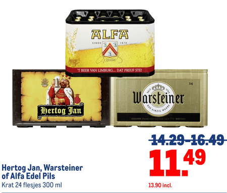 Alfa   krat bier folder aanbieding bij  Makro - details