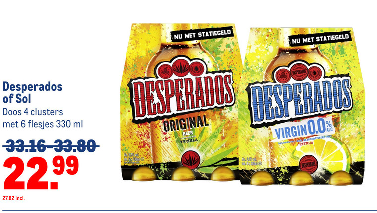 Desperados   speciaalbier folder aanbieding bij  Makro - details