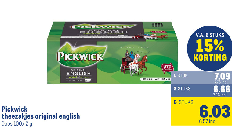 Pickwick   thee folder aanbieding bij  Makro - details