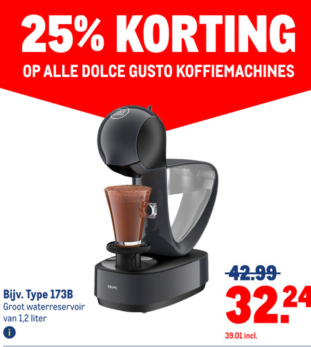 Krups   dolce gusto apparaat folder aanbieding bij  Makro - details