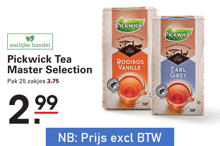 Pickwick   thee folder aanbieding bij  Sligro - details