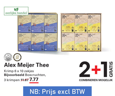 Alex Meijer   thee folder aanbieding bij  Sligro - details