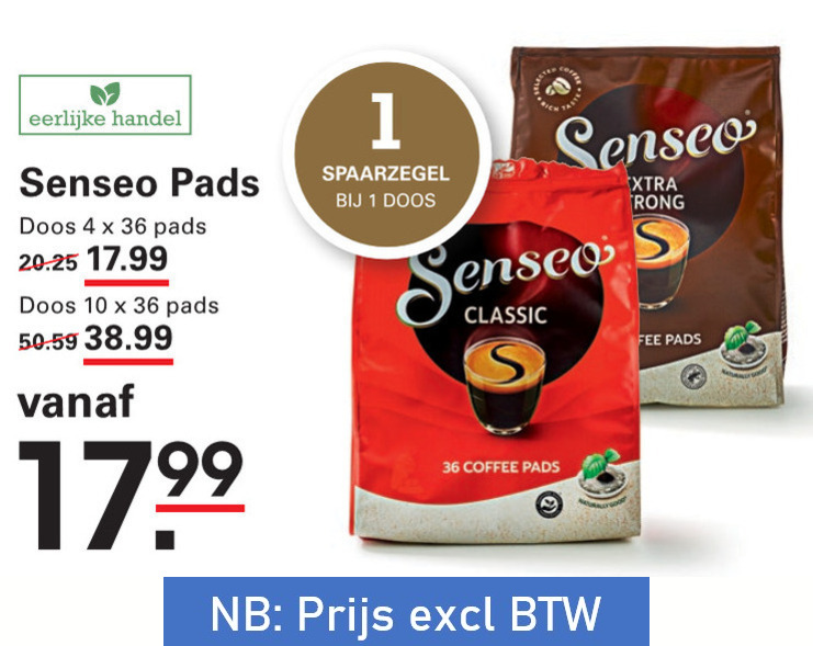 Douwe Egberts Senseo   koffiepad folder aanbieding bij  Sligro - details