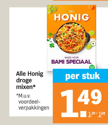 Honig   maaltijdmix folder aanbieding bij  Albert Heijn - details