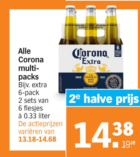 Corona   speciaalbier folder aanbieding bij  Albert Heijn - details