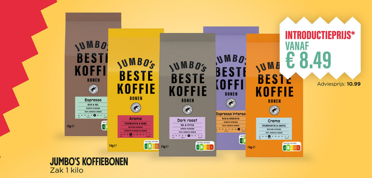 Jumbo Huismerk   koffiebonen folder aanbieding bij  Jumbo - details