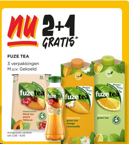 Fuze Tea   ice tea folder aanbieding bij  Jumbo - details