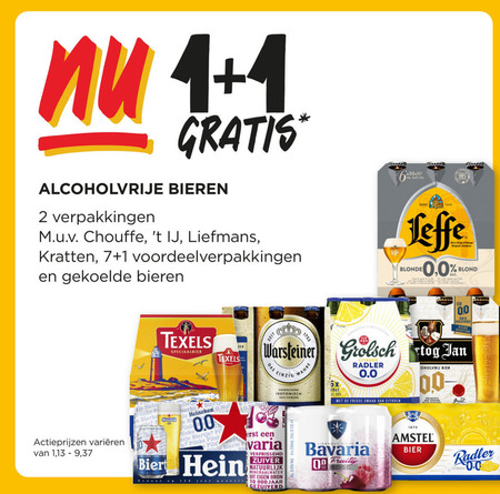 Heineken 0.0   krat bier, blikje bier folder aanbieding bij  Jumbo - details