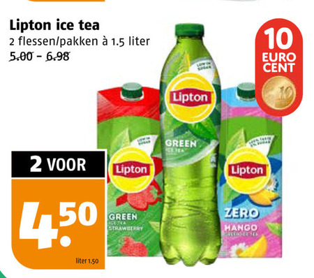 Lipton   ice tea folder aanbieding bij  Poiesz - details