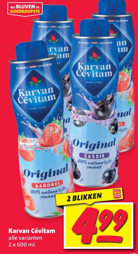 Karvan Cevitam   limonadesiroop folder aanbieding bij  Nettorama - details