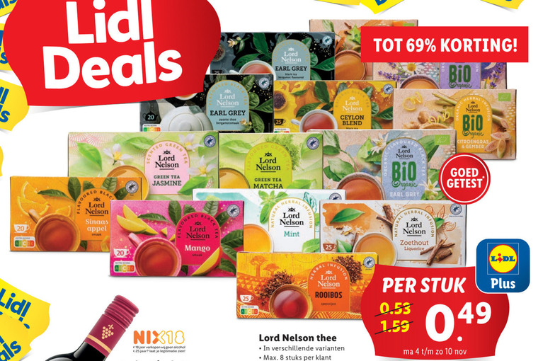 Lord Nelson   thee folder aanbieding bij  Lidl - details