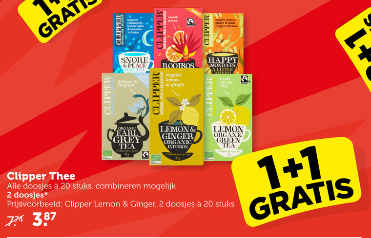 Clipper   thee folder aanbieding bij  Coop - details