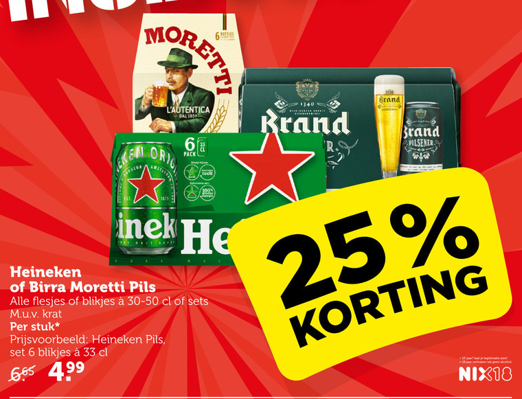 Birra Moretti   blikje bier folder aanbieding bij  Coop - details