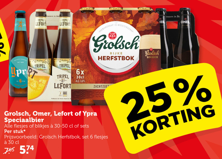 Grolsch   bokbier folder aanbieding bij  Coop - details