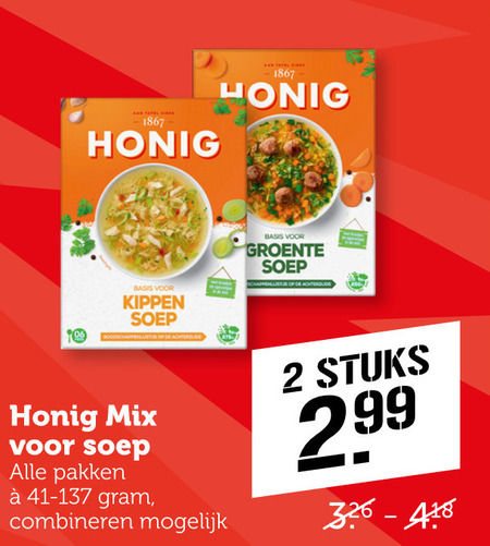 Honig   soep folder aanbieding bij  Coop - details