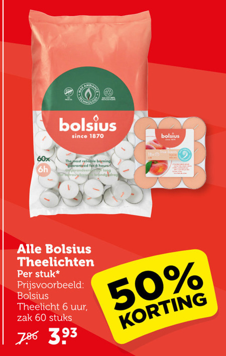 Bolsius   theelicht folder aanbieding bij  Coop - details