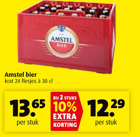 Amstel   krat bier folder aanbieding bij  Boni - details