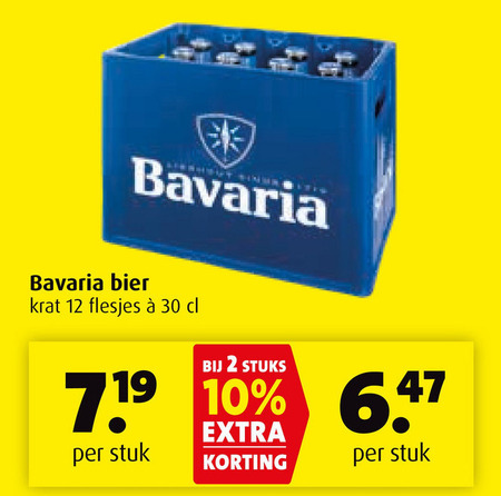 Bavaria   krat bier folder aanbieding bij  Boni - details