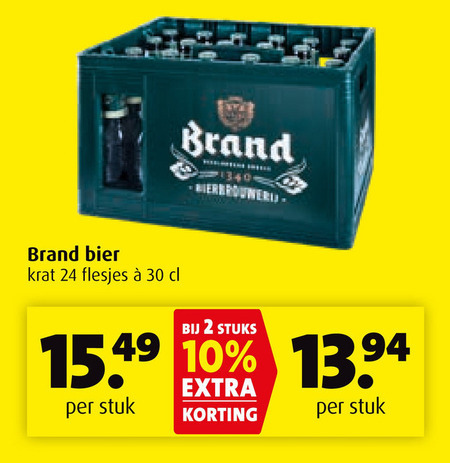 Brand   krat bier folder aanbieding bij  Boni - details