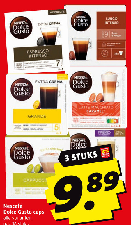 Nescafe   dolce gusto capsules folder aanbieding bij  Boni - details