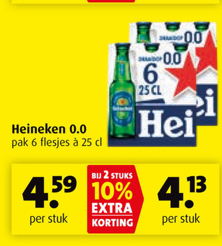 Heineken   alcoholvrij bier folder aanbieding bij  Boni - details