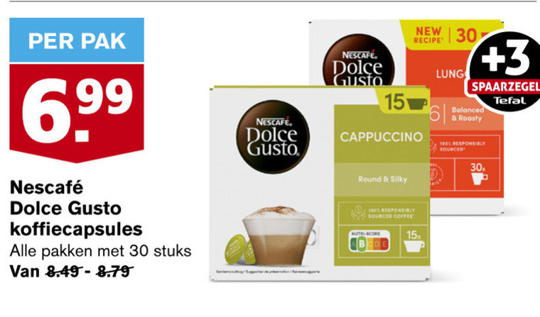 Nescafe   dolce gusto capsules folder aanbieding bij  Hoogvliet - details