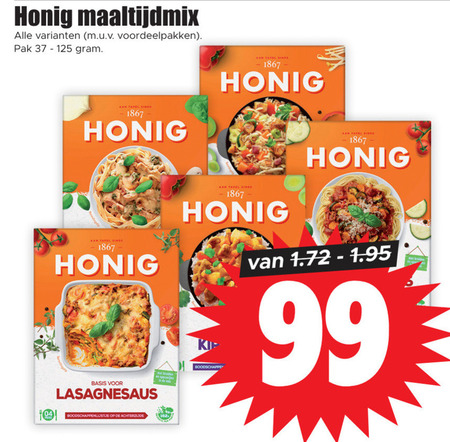 Honig   maaltijdmix folder aanbieding bij  Dirk - details