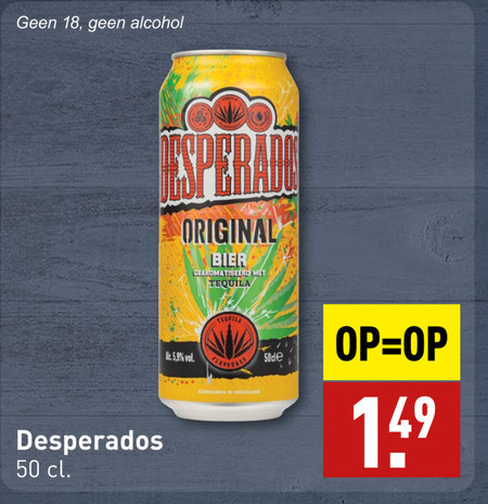 Desperados   speciaalbier folder aanbieding bij  Aldi - details